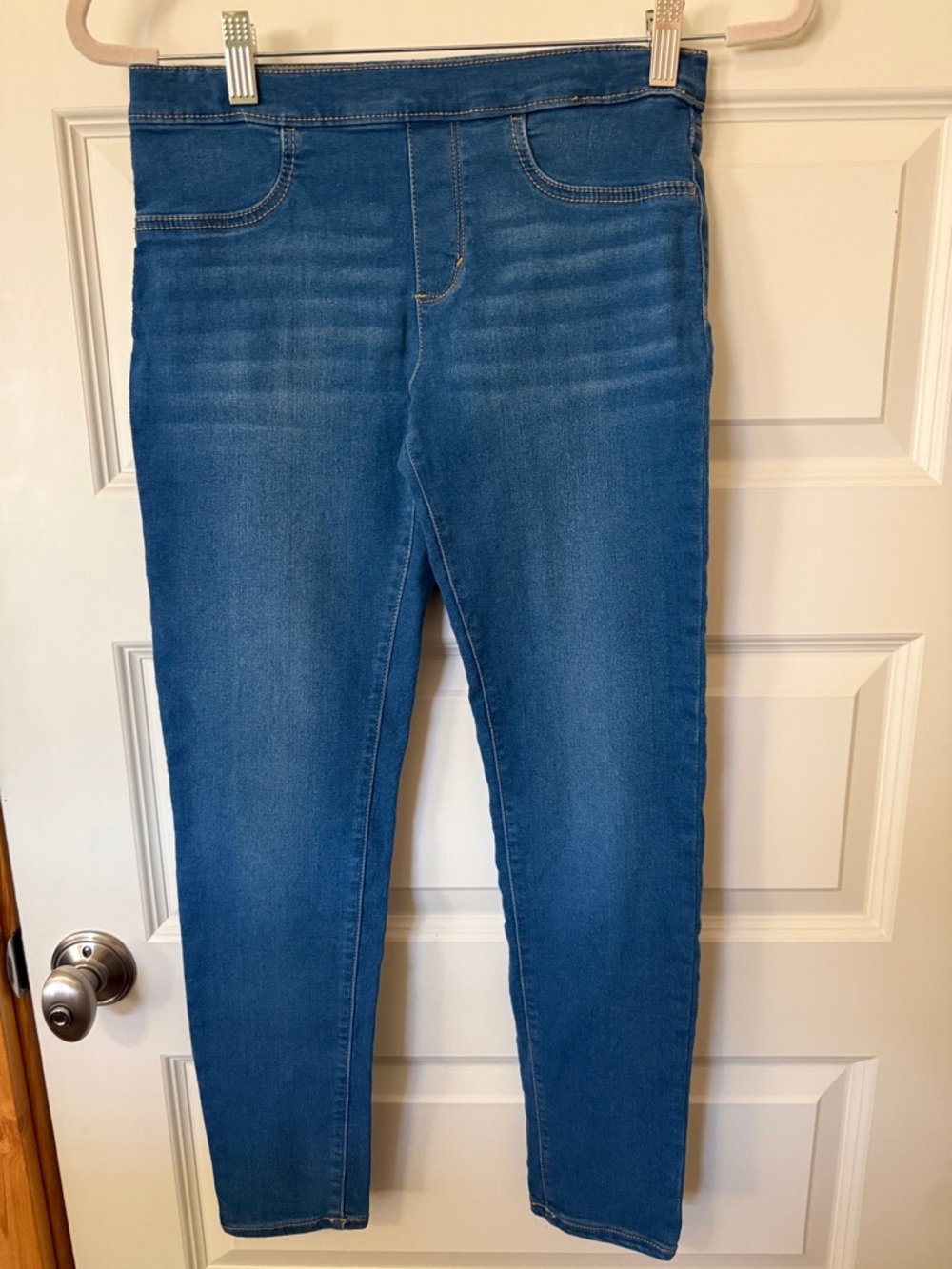 Girls Levis Blue Stretch Jeggings - Classic Slim Fit Size 14
